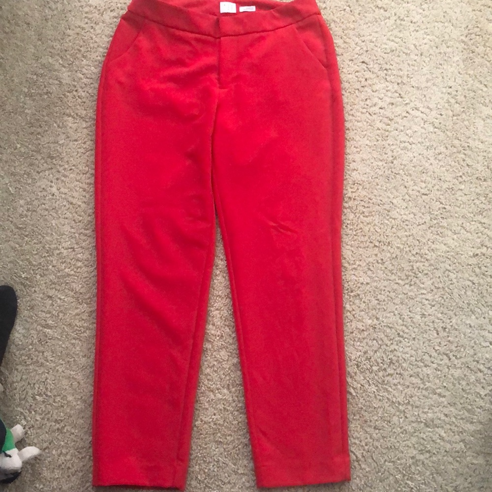 Red Dress pants. A New Day.